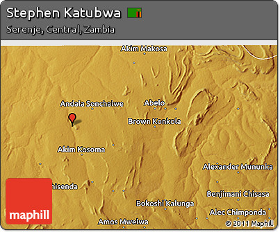Physical 3D Map of Stephen Katubwa