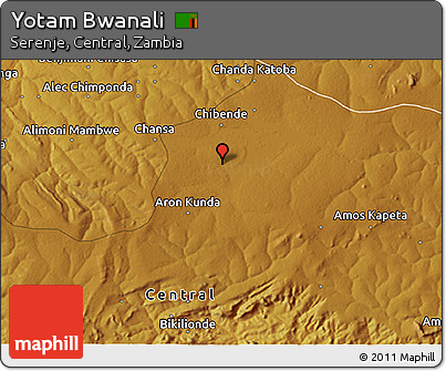 Physical 3D Map of Yotam Bwanali