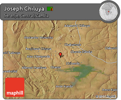 Satellite 3D Map of Joseph Chiluya