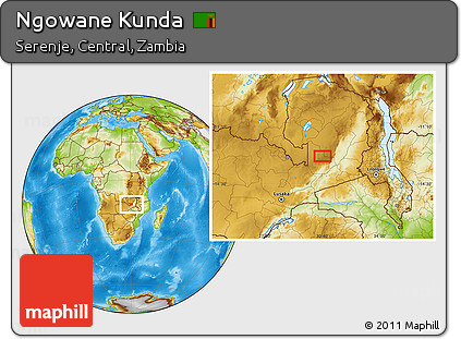 Physical Location Map of Ngowane Kunda