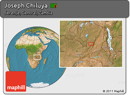 Satellite Location Map of Joseph Chiluya