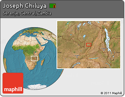 Satellite Location Map of Joseph Chiluya