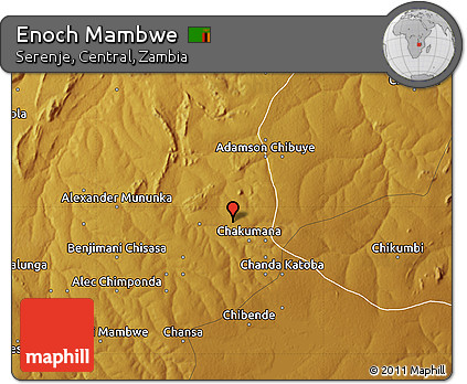 Physical Map of Enoch Mambwe