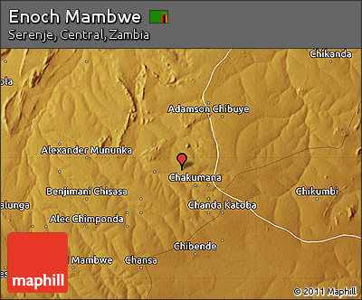Physical Map of Enoch Mambwe