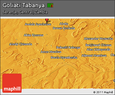 Political Panoramic Map of Goliati Tabanya
