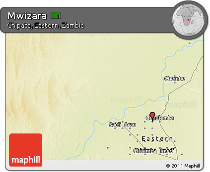 Physical 3D Map of Mwizara