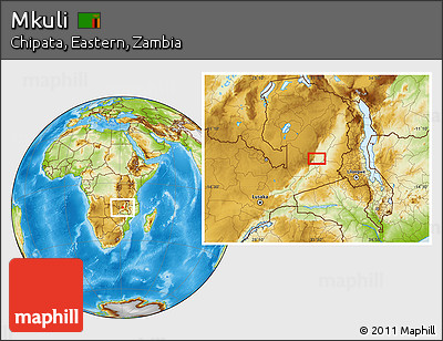 Physical Location Map of Mkuli