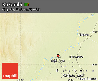 Physical Map of Kakumbi