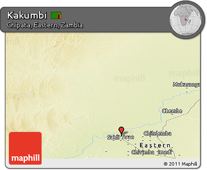 Physical Panoramic Map of Kakumbi