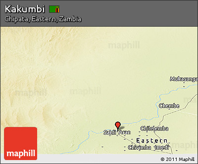 Physical Panoramic Map of Kakumbi