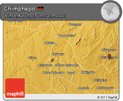 Physical 3D Map of Chimphepo
