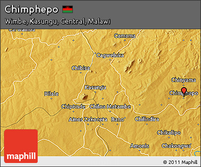 Physical 3D Map of Chimphepo