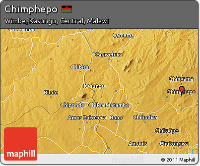 Physical 3D Map of Chimphepo
