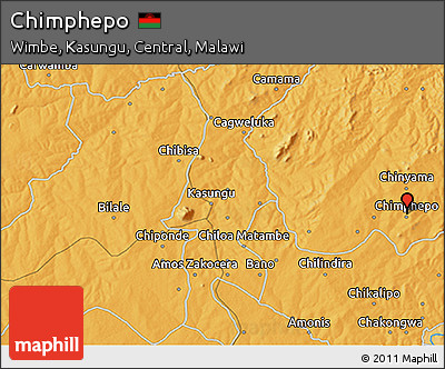 Political 3D Map of Chimphepo