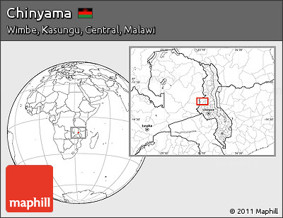 Blank Location Map of Chinyama
