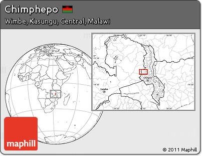 Blank Location Map of Chimphepo