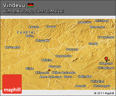 Physical Panoramic Map of Vindevu