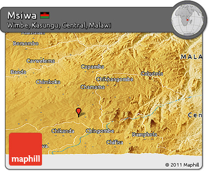 Physical Panoramic Map of Msiwa