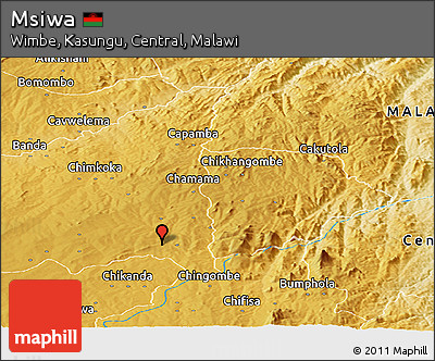 Physical Panoramic Map of Msiwa