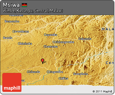 Physical Panoramic Map of Msiwa