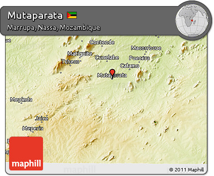 Physical 3D Map of Mutaparata
