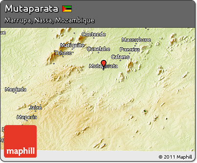 Physical 3D Map of Mutaparata