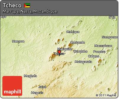 Physical 3D Map of Tcheco