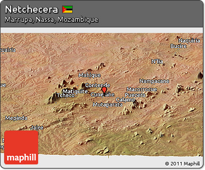 Satellite Panoramic Map of Netchecera