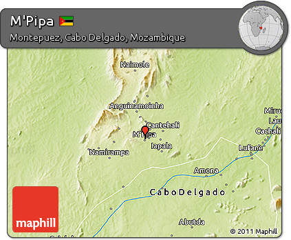 Physical 3D Map of M'Pipa