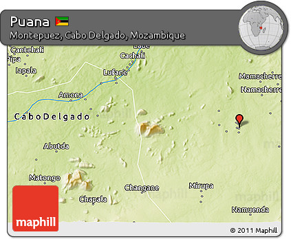 Physical 3D Map of Puana