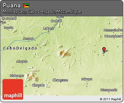 Physical 3D Map of Puana