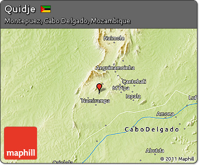 Physical 3D Map of Quidje