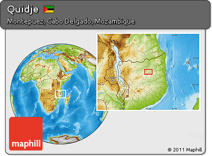 Physical Location Map of Quidje