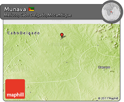 Physical 3D Map of Munava