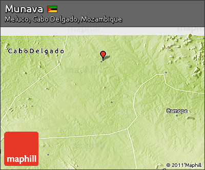 Physical 3D Map of Munava