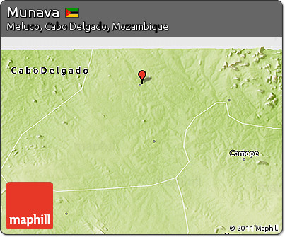 Physical 3D Map of Munava