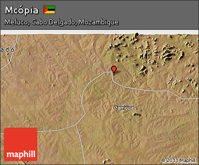 Satellite 3D Map of Mcópia
