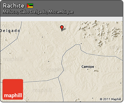 Shaded Relief 3D Map of Rachite