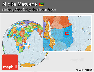 Political Location Map of M Pita Matuene
