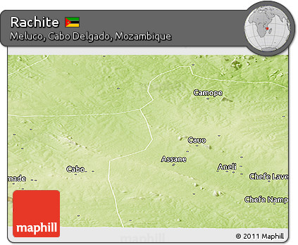 Physical Panoramic Map of Rachite