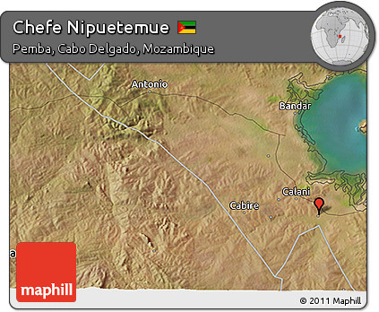 Satellite 3D Map of Chefe Nipuetemue