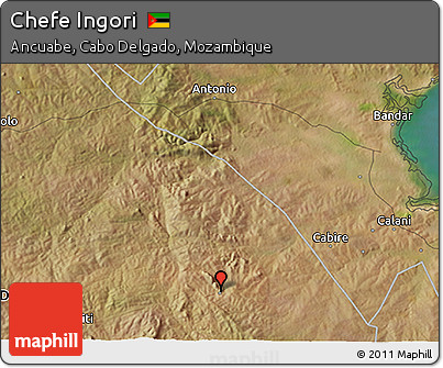 Satellite 3D Map of Chefe Ingori