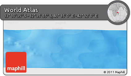 Political Panoramic Map of the Area around 12° 53' 15" S, 41° 43' 30" E