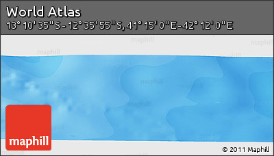 Political Panoramic Map of the Area around 12° 53' 15" S, 41° 43' 30" E
