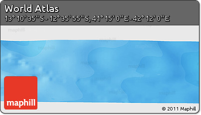 Political Panoramic Map of the Area around 12° 53' 15" S, 41° 43' 30" E