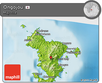 Physical 3D Map of Ongojou