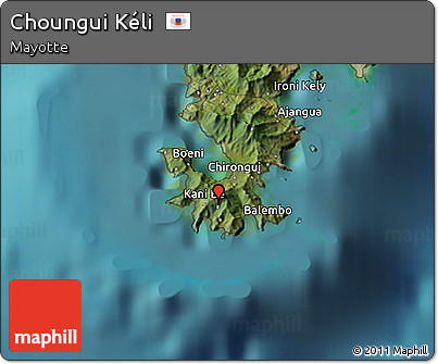 Satellite 3D Map of Choungui Kéli