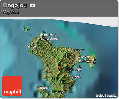 Satellite 3D Map of Ongojou