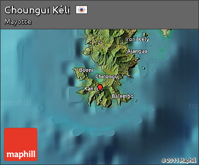 Satellite 3D Map of Choungui Kéli