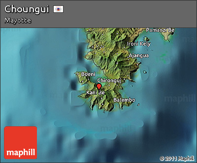 Satellite 3D Map of Choungui